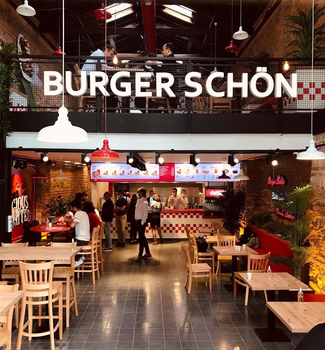 Burger Schön Restaurant Interior